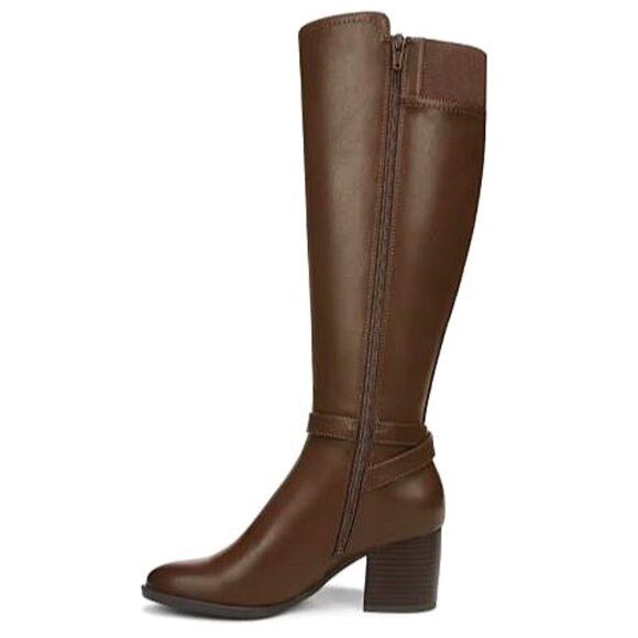 NWT!! - SOUL Uptown Wide Calf Knee High Boot in dark brown faux leather (9W) - Picture 3 of 11